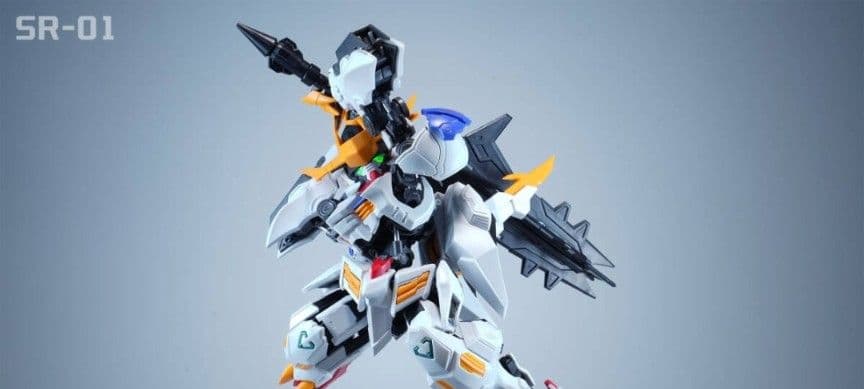 【海外製】バエル　バルバトス似　形態切替可 MGSD相当 発光 組立式プラモデル