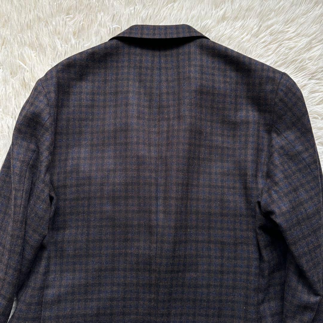 【トウアントゥ】ロロ・ピアーナ　ジャケット　チェック　シルク　カシミヤ