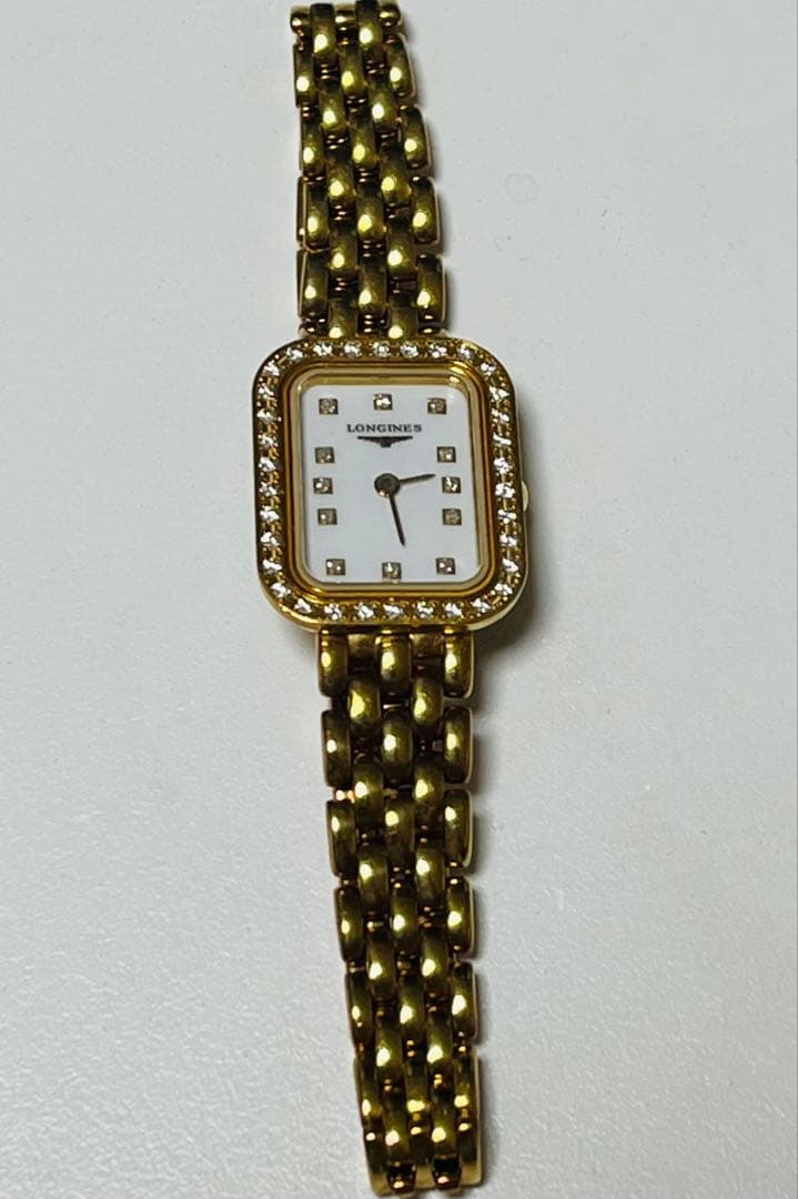 LONGINES ロンジン L6.112.7 K18 金無垢 ダイヤモンドベゼル