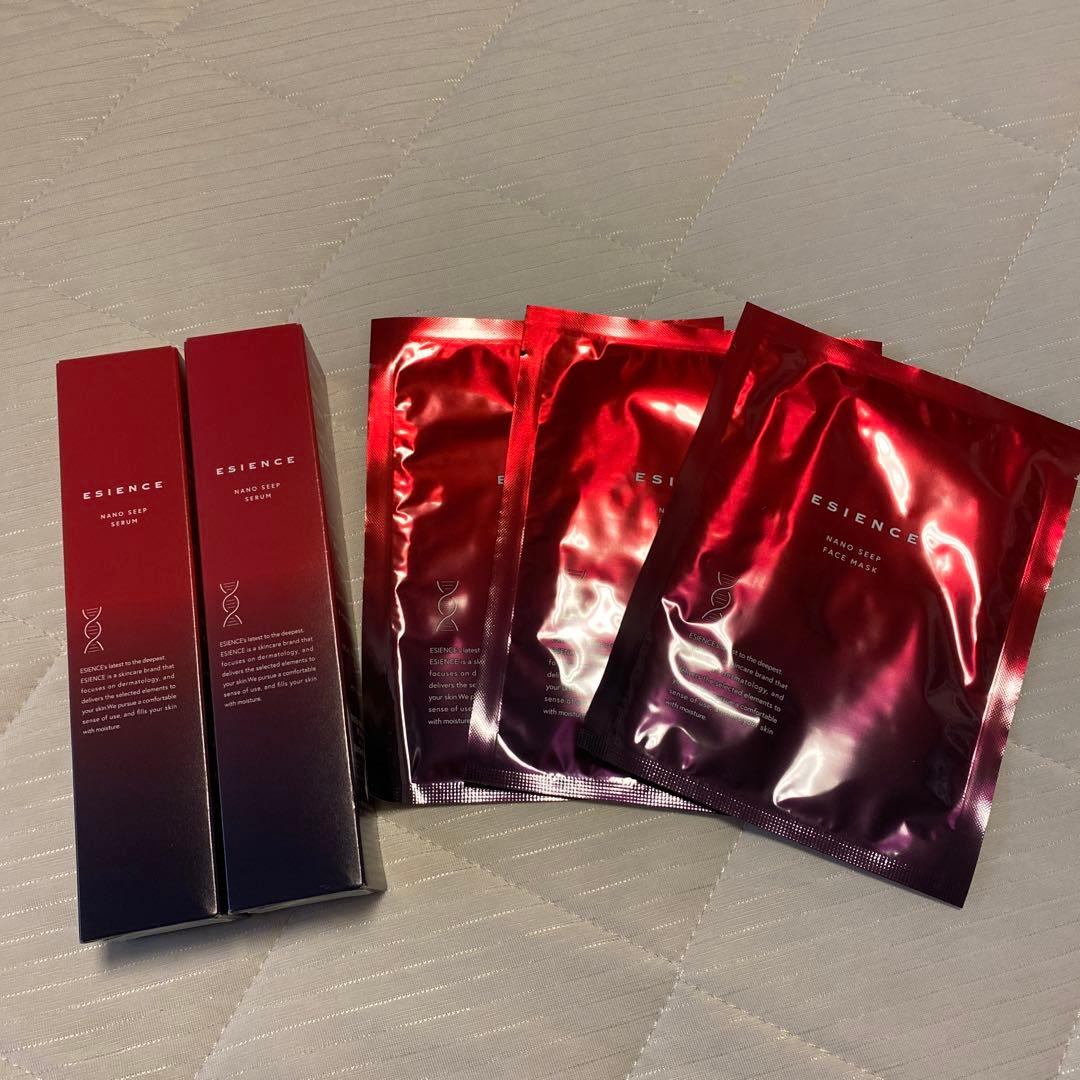 ESIENCE薬用ナンシープセラム導入美容液＆フェイスマスクセット（3枚）