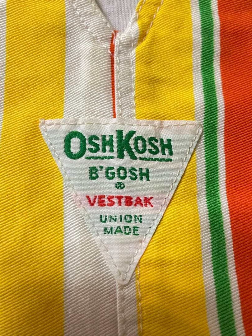 オシュコシュ　セットアップ　ショートオール　シャツ　80〜90 海外製