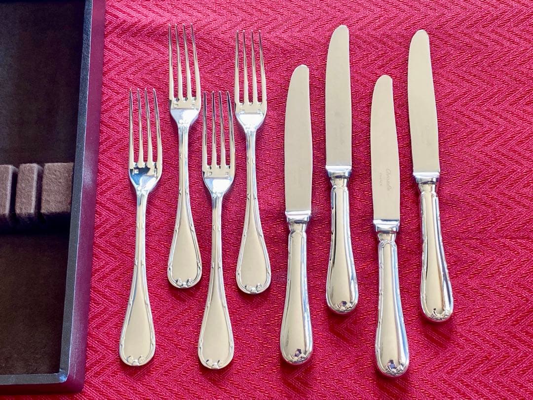 【あいさま専用商品☆美品☆】クリストフル リュバン デザートサイズ4セット