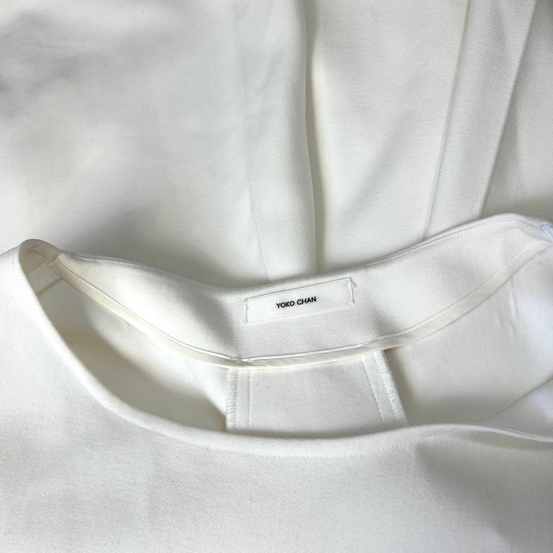 極美品✨2020年購入 ヨーコチャン バックパール フリル袖 ワンピース ドレス