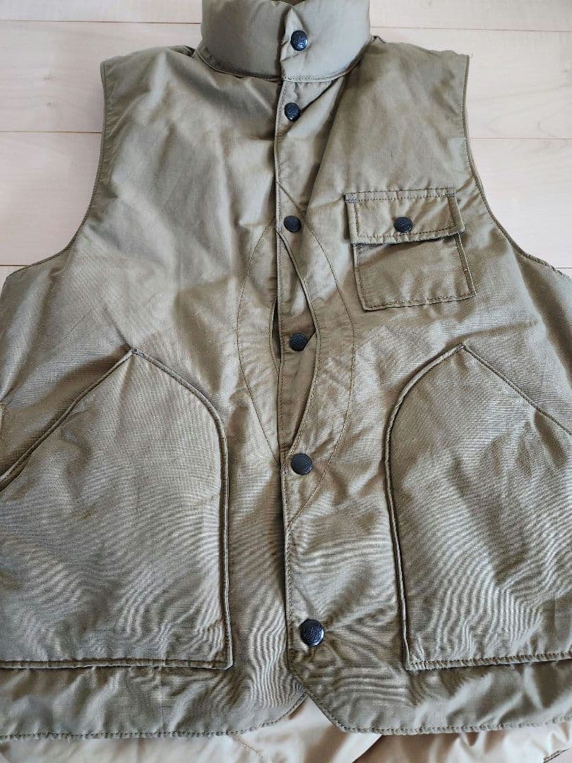 USA製 ウールリッチ ダウンベスト ロクヨンクロス ベージュ
