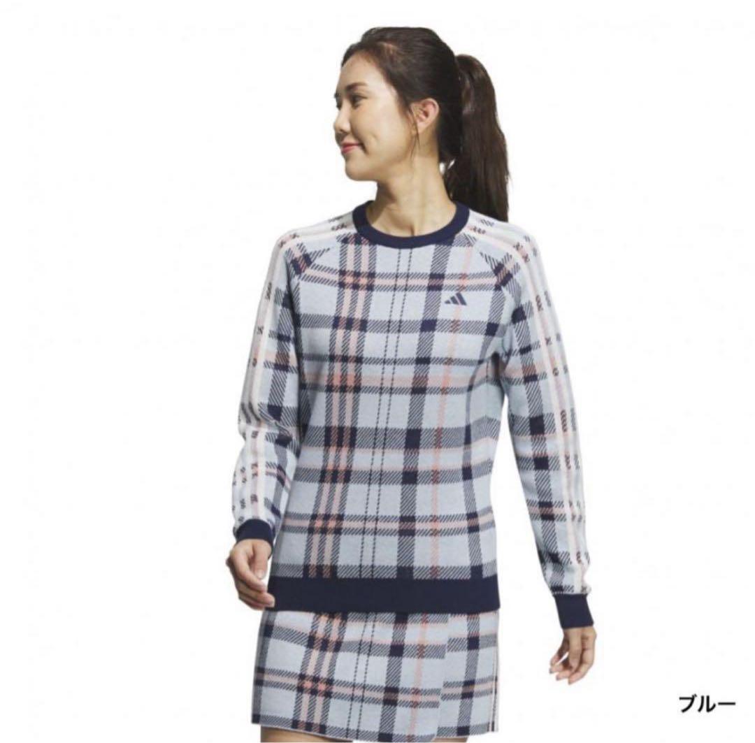 タータンチェック　長袖　セーター　巻きスカート　セットアップ　サイズS 新品