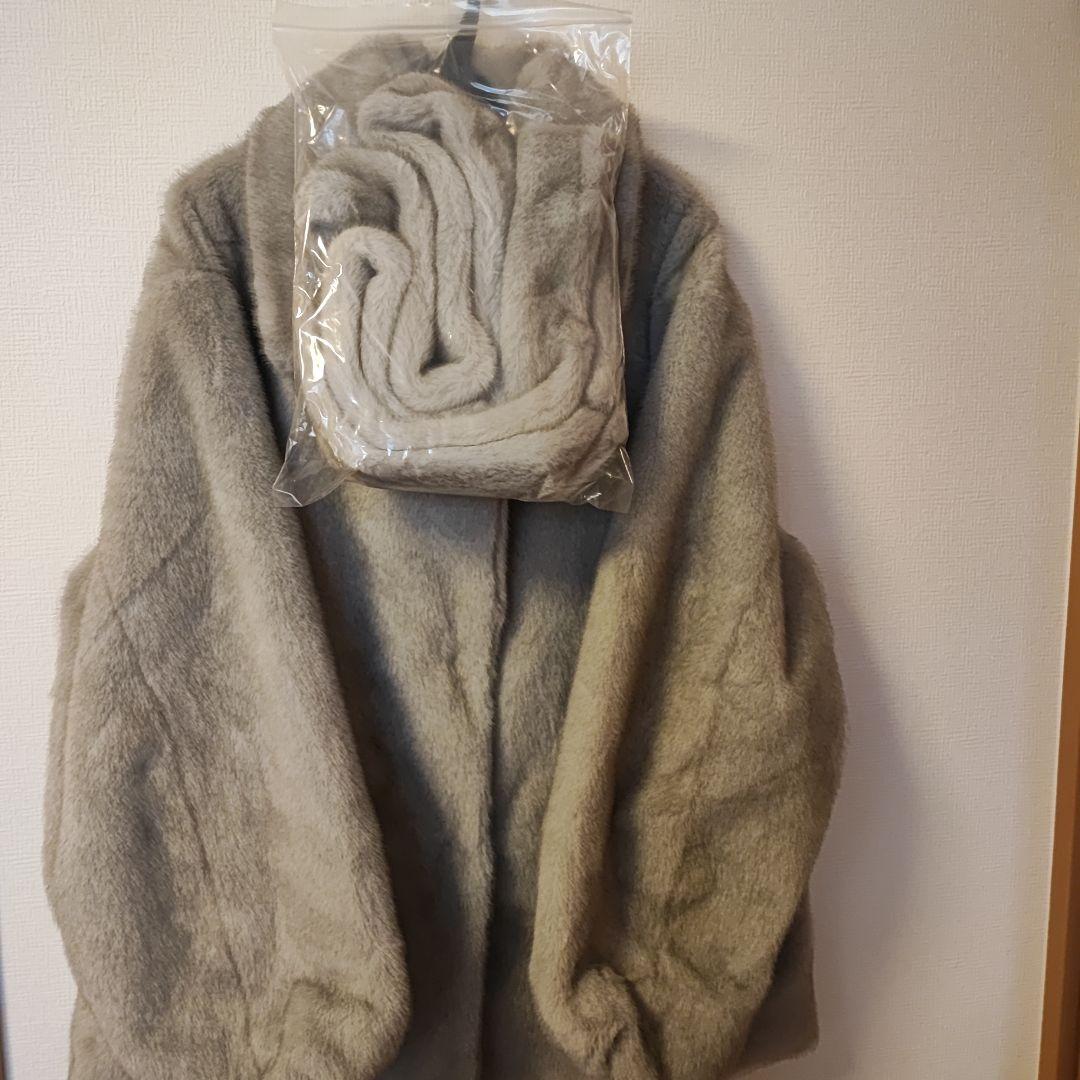 CASA FLINE　スタンドカラーリサイクルファーコート