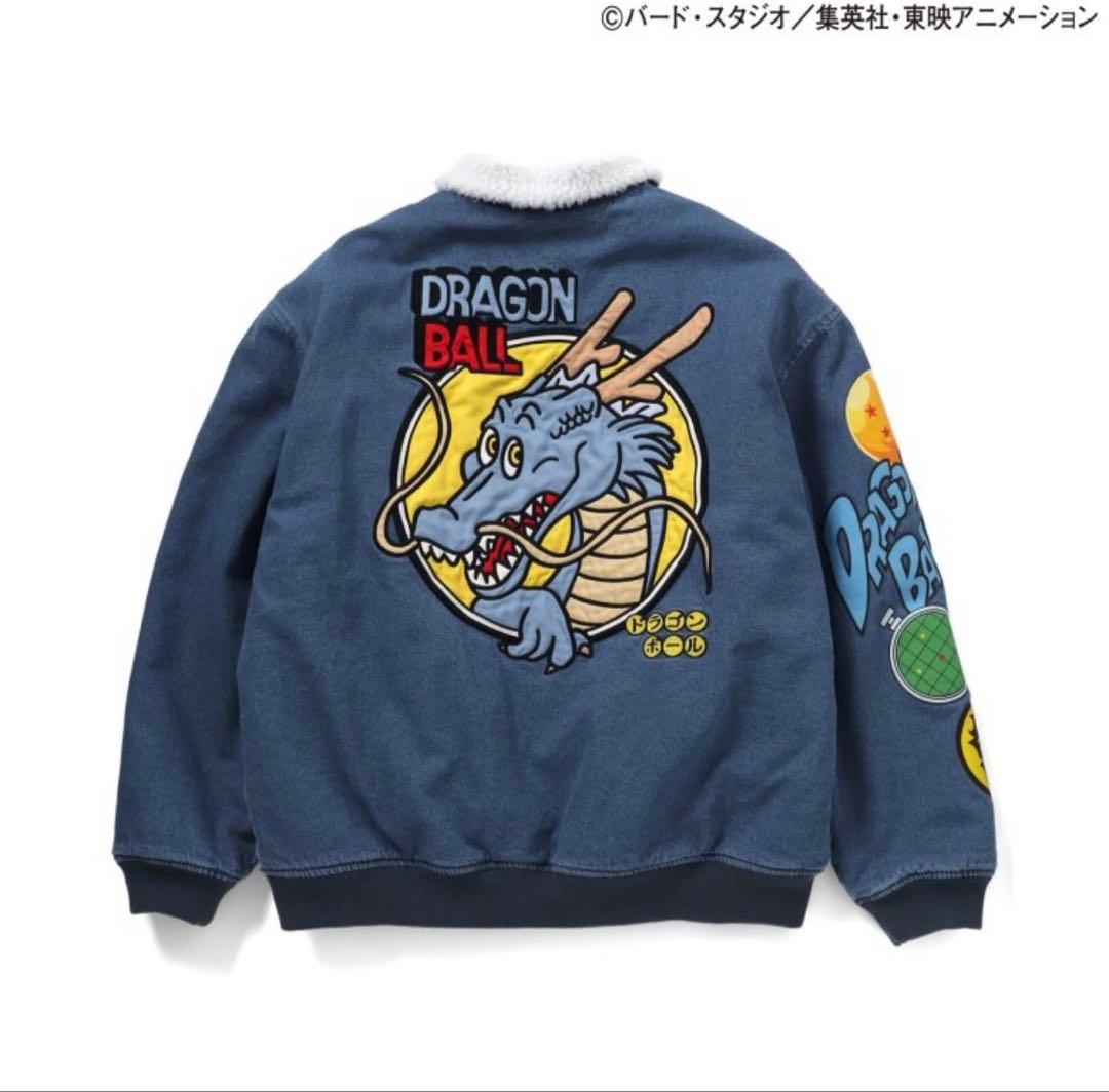 BREEZE ドラゴンボールコラボ デニムボアジャケット 大人サイズ