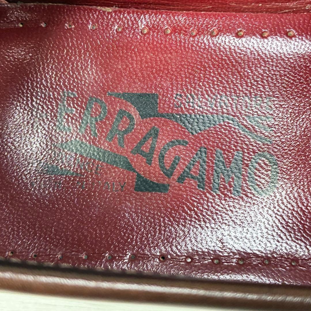 136【美品】サルヴァトーレ フェラガモ ビットローファー レザー 本革 7