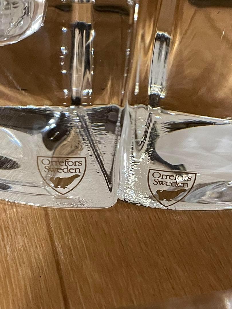 【専用箱】オレフォス キャンドルホルダー カルテット美品 Orrefors