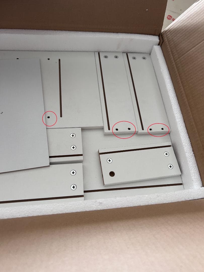 ホワイトドレッサー・鏡台 LED照明付き 訳あり品　写真をご確認 J102-①