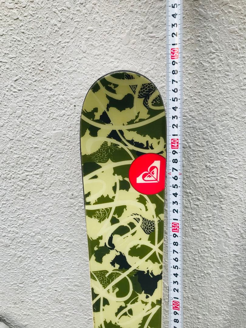 ☆レア☆roxy スキー板 150cm ＆ ビンディング ＆ ストック カモフラ