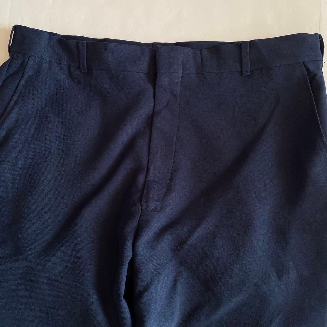 90s USA製 ワイドスラックス ネイビー