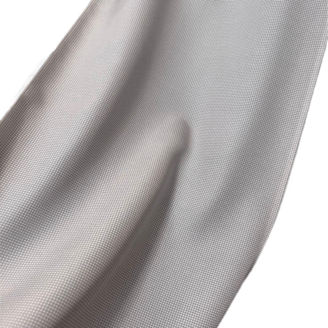 最終値下げ！【正反 長襦袢】正絹 格子 未仕立て 長さ13.5m 巾37cm