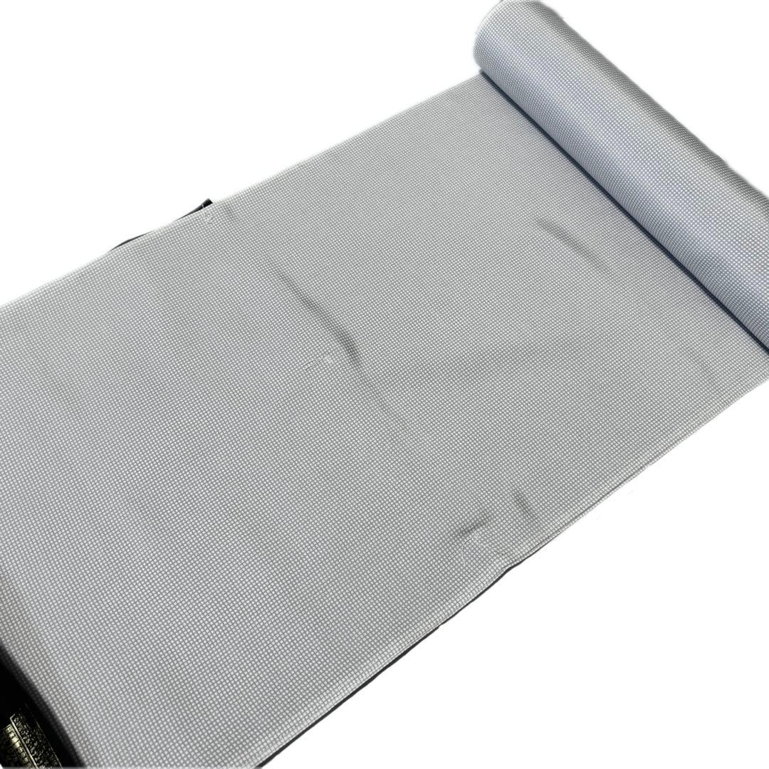 最終値下げ！【正反 長襦袢】正絹 格子 未仕立て 長さ13.5m 巾37cm