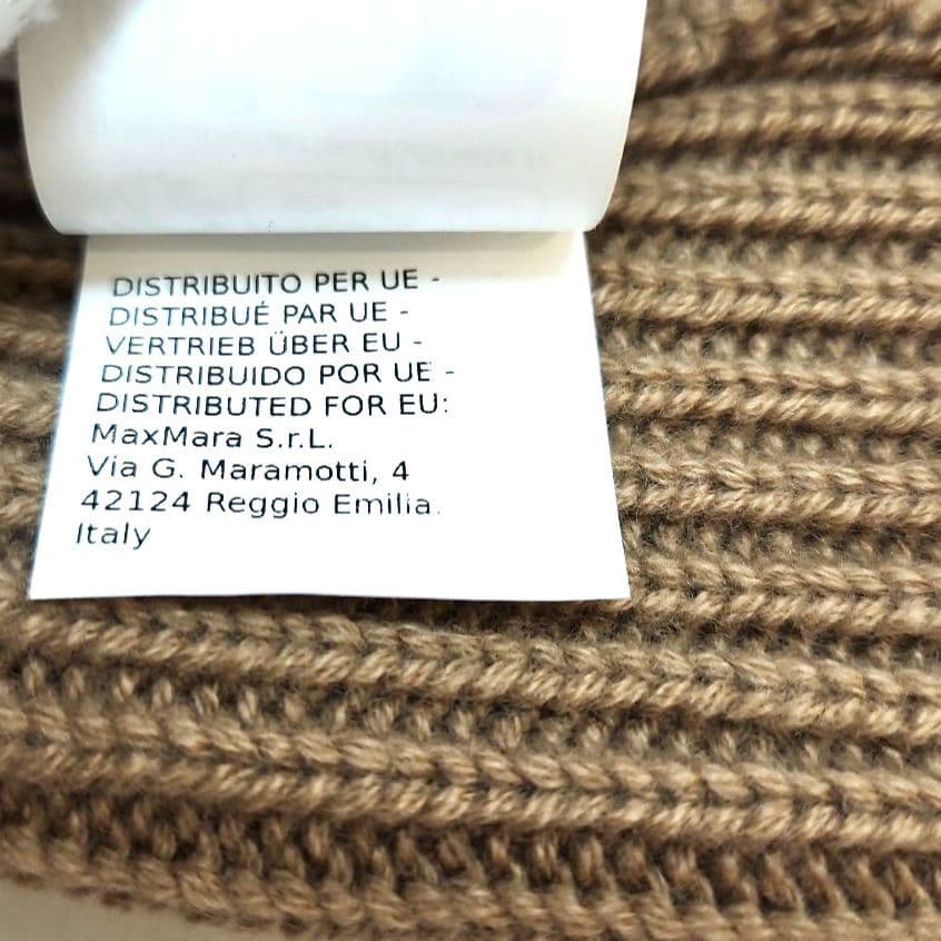 Max Mara マックスマーラ　ニット帽　ベージュ