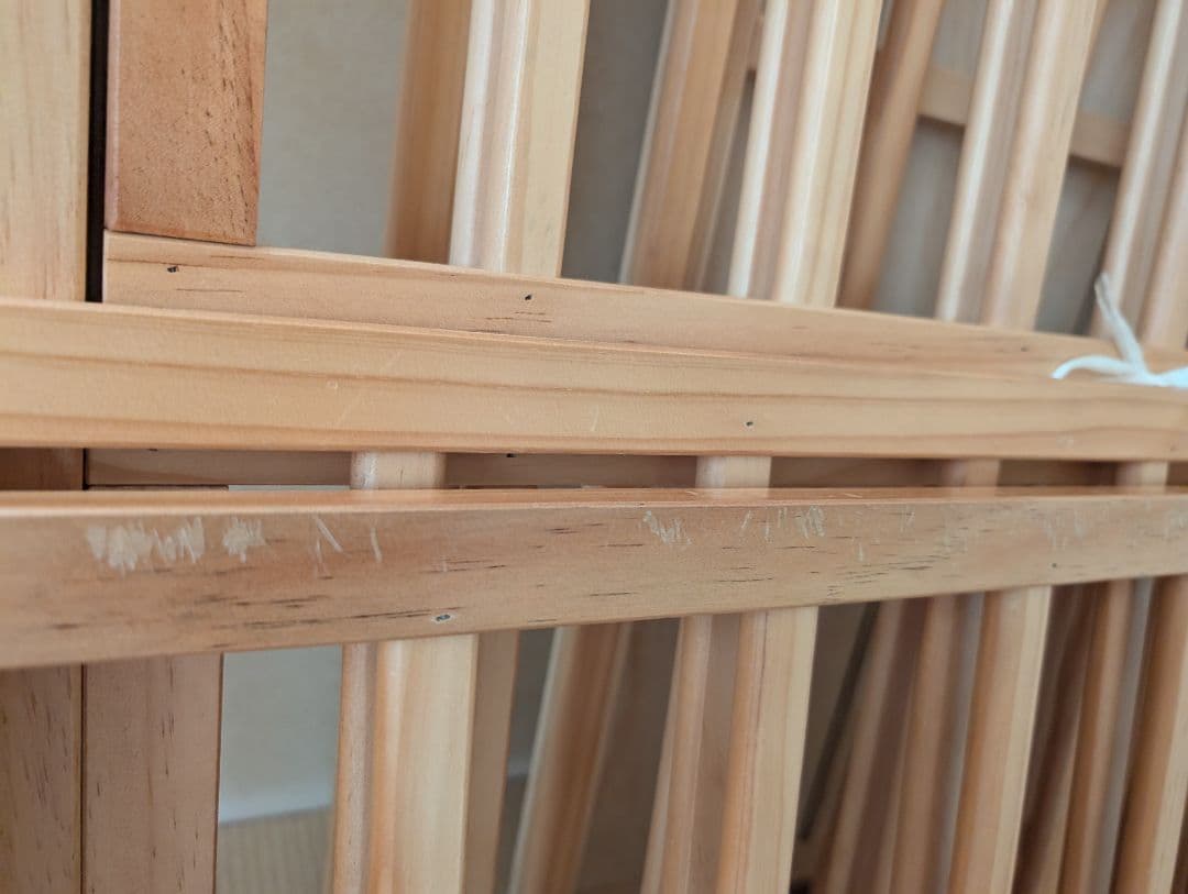 yamatoya 木製ベビーベッド ✳トールWオープン　ミニベビーベッド