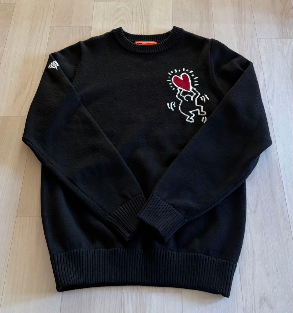 BEAMS GOLF ×Keith Haring クルーネックセーター サイズM