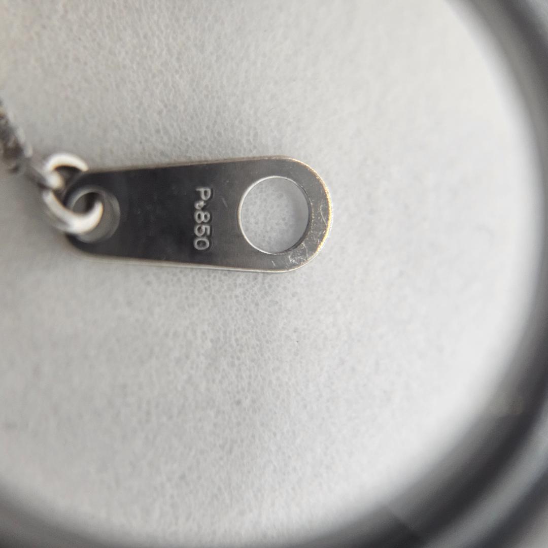 天然ルビー 0.3ct ダイヤモンド 取り巻き ネックレス Pt