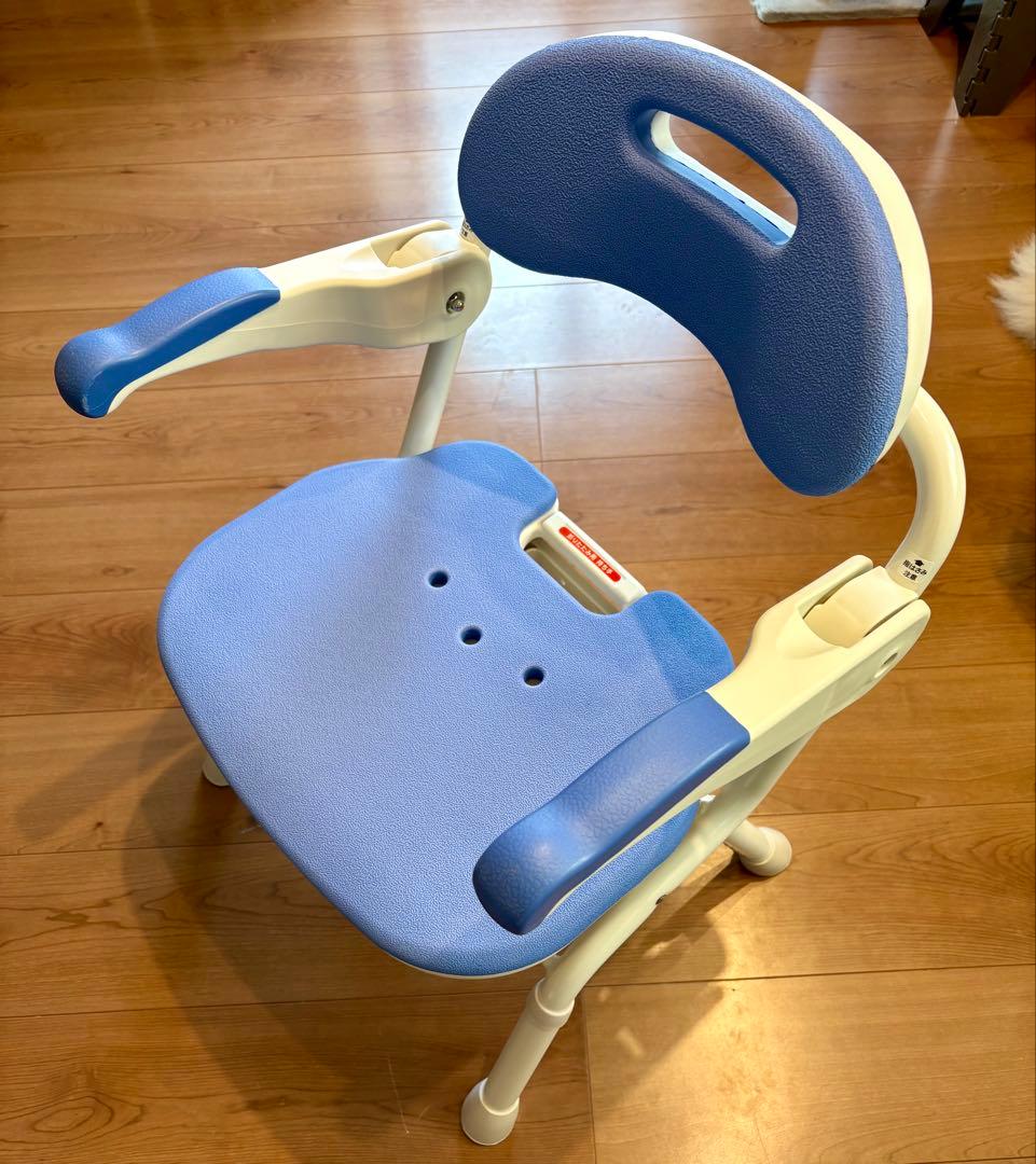 折りたたみシャワーベンチ FSフィット　ブルー 介護用品