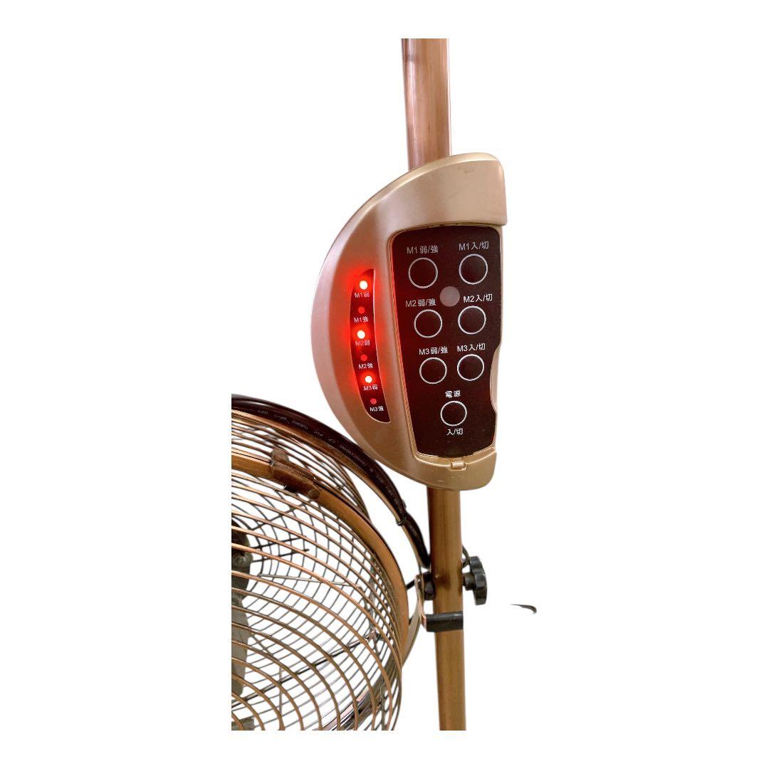 2014年製 メタル三連タワー扇風機　リモコン付き