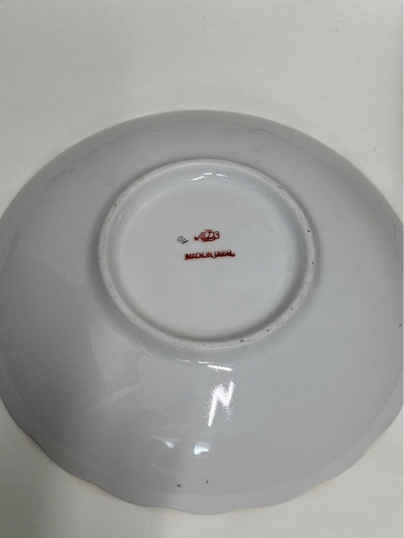 ロシア皇室御用達アンティークロモノーソフインペリアルポーセリン　ティーセット