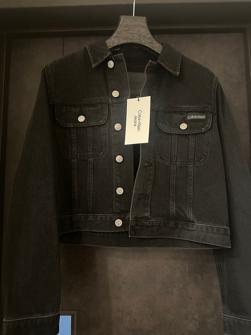 新品タグ付   Jeans ブラック デニムジャケット