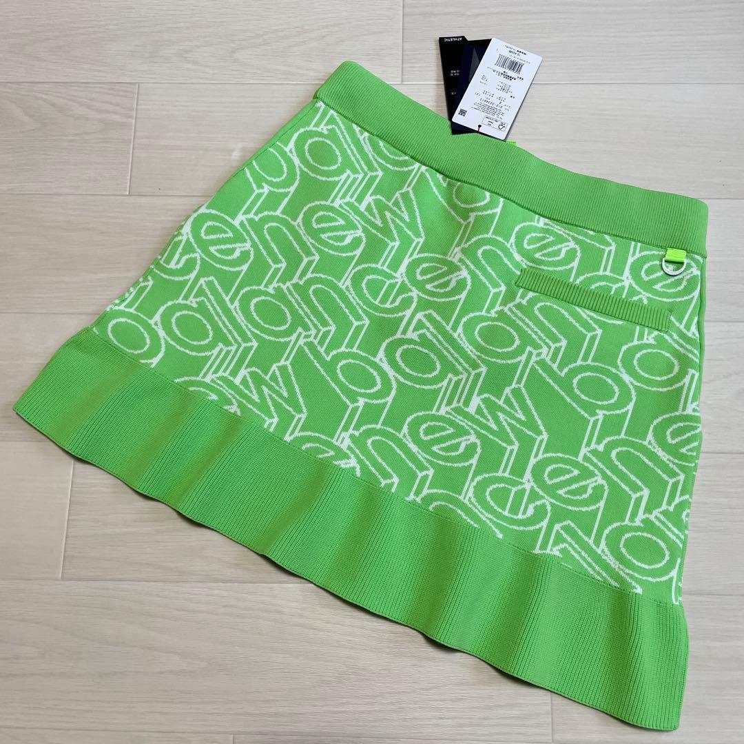 るんるん ニューバランス ゴルフ ロゴ ニットセーター ＆ スカート 上下