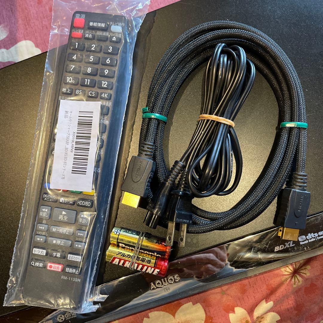 SHARP BD-W1600 12倍録 1TB 新品リモ等付　フル装備 完動品！