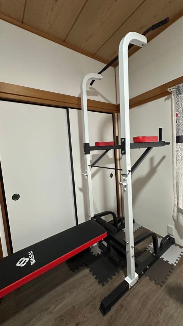 【極美品】【希少】美品WASAI 懸垂マシン ベンチプレス付き