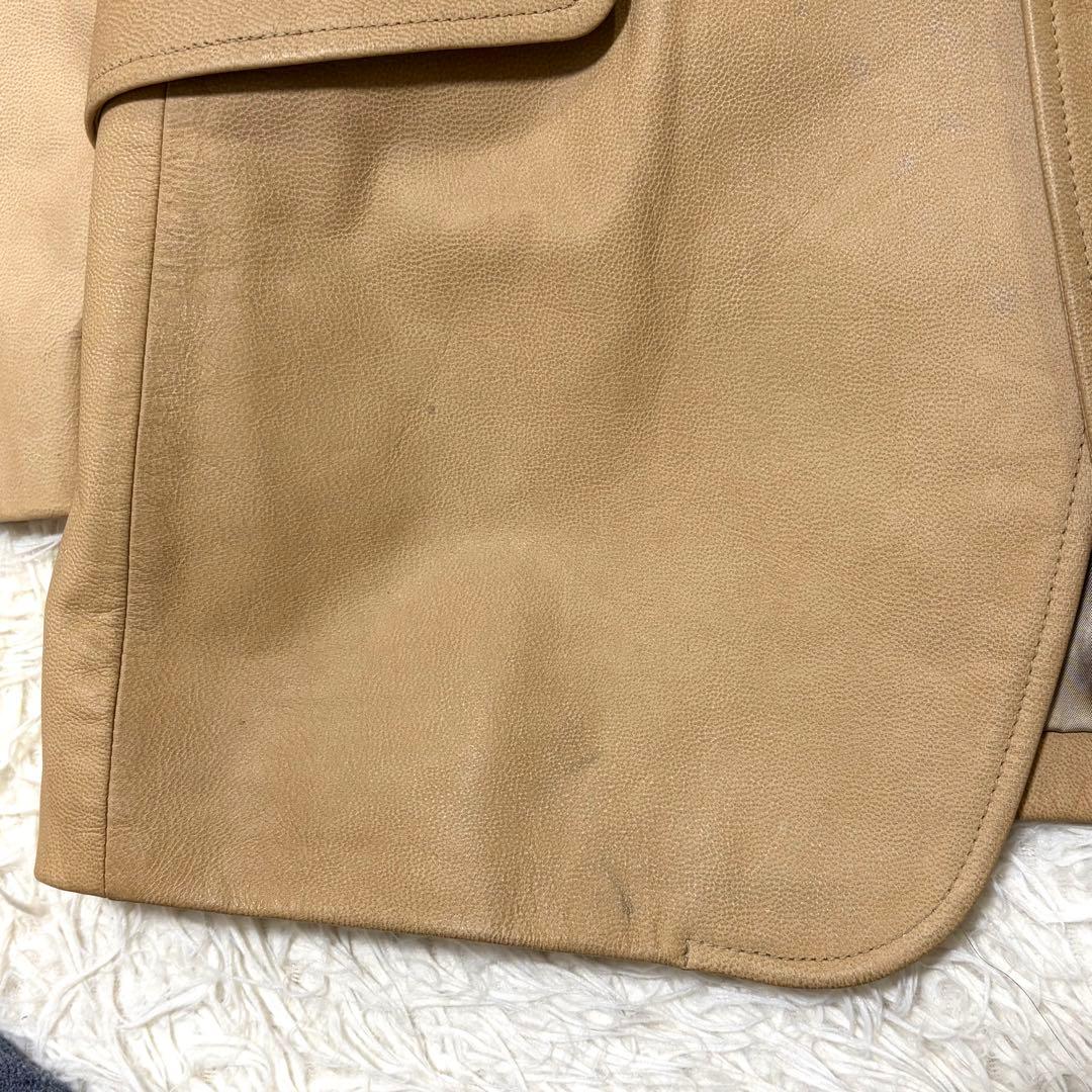 Paul Smith ポールスミス　ラムレザーセットアップテーラードジャケットＬ