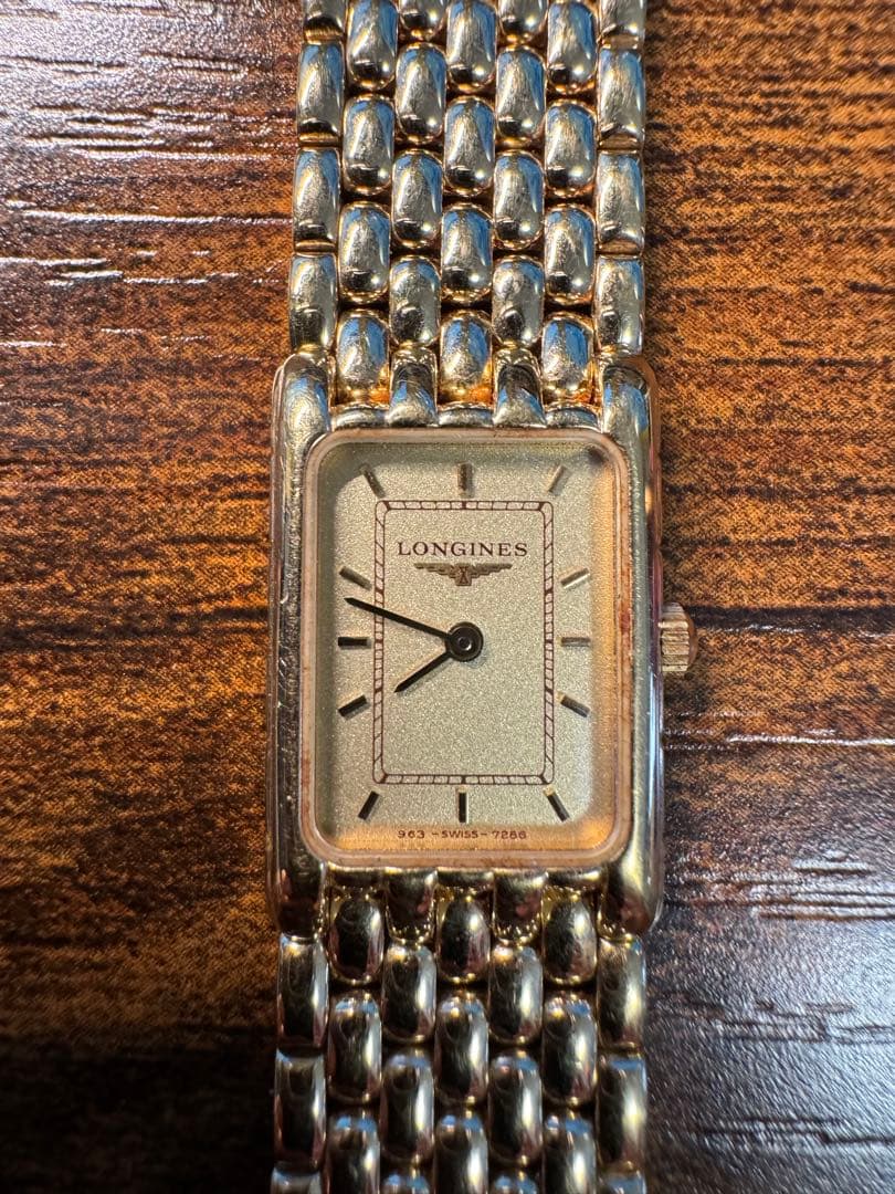 LONGINES レディース 時計 ゴールド メッシュバンド