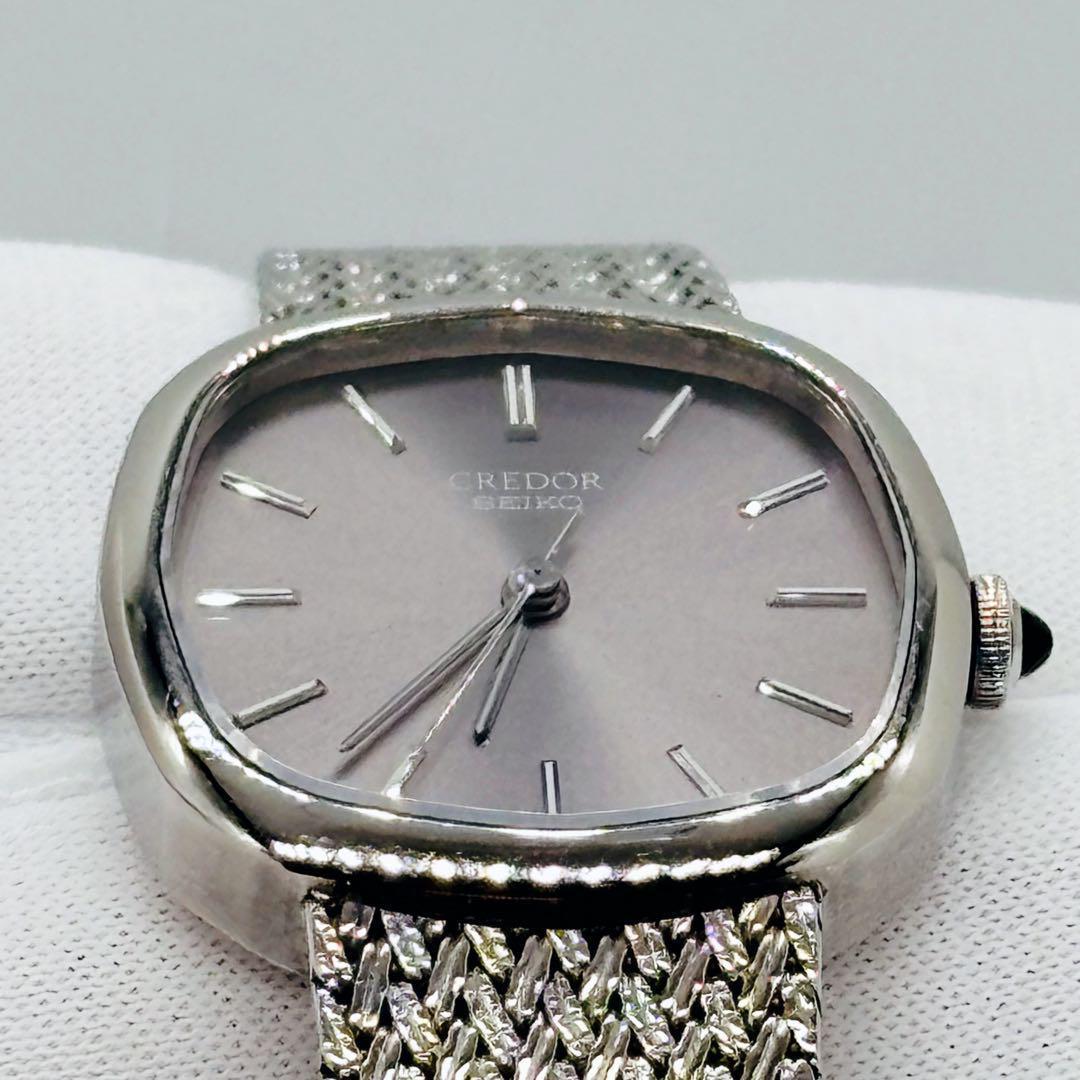 【レア】セイコー クレドール シルバー 1421-5020 動作良好 腕時計