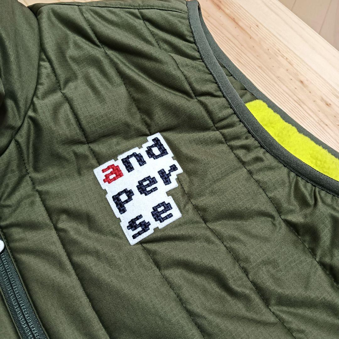 and per se 中綿ベスト リバーシブル フリース LLサイズ アンパスィ