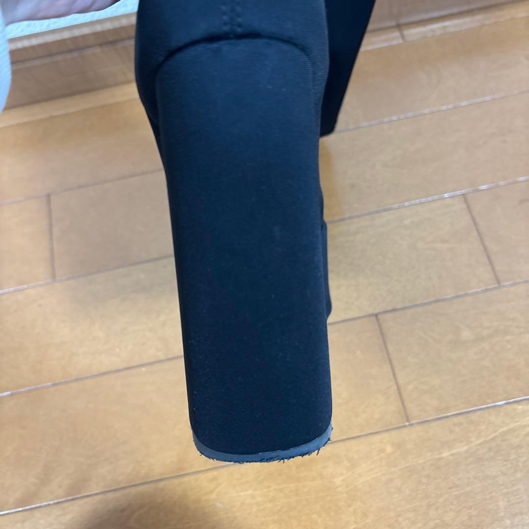 Darich ブラック スエード ロングブーツ 高ヒール