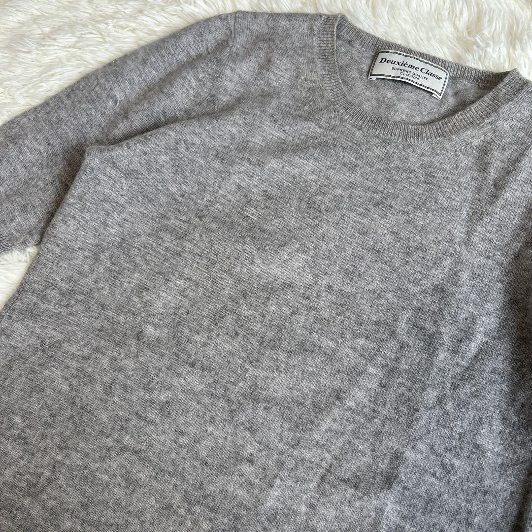 ドゥーズィエムクラス カシミヤ アンサンブル ニット カーディガン 金ボタン