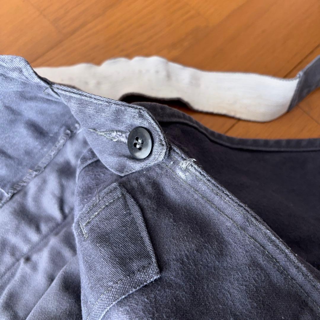 70s ドイツ軍 オーバーオール モールスキン ダブルニー ユーロワーク