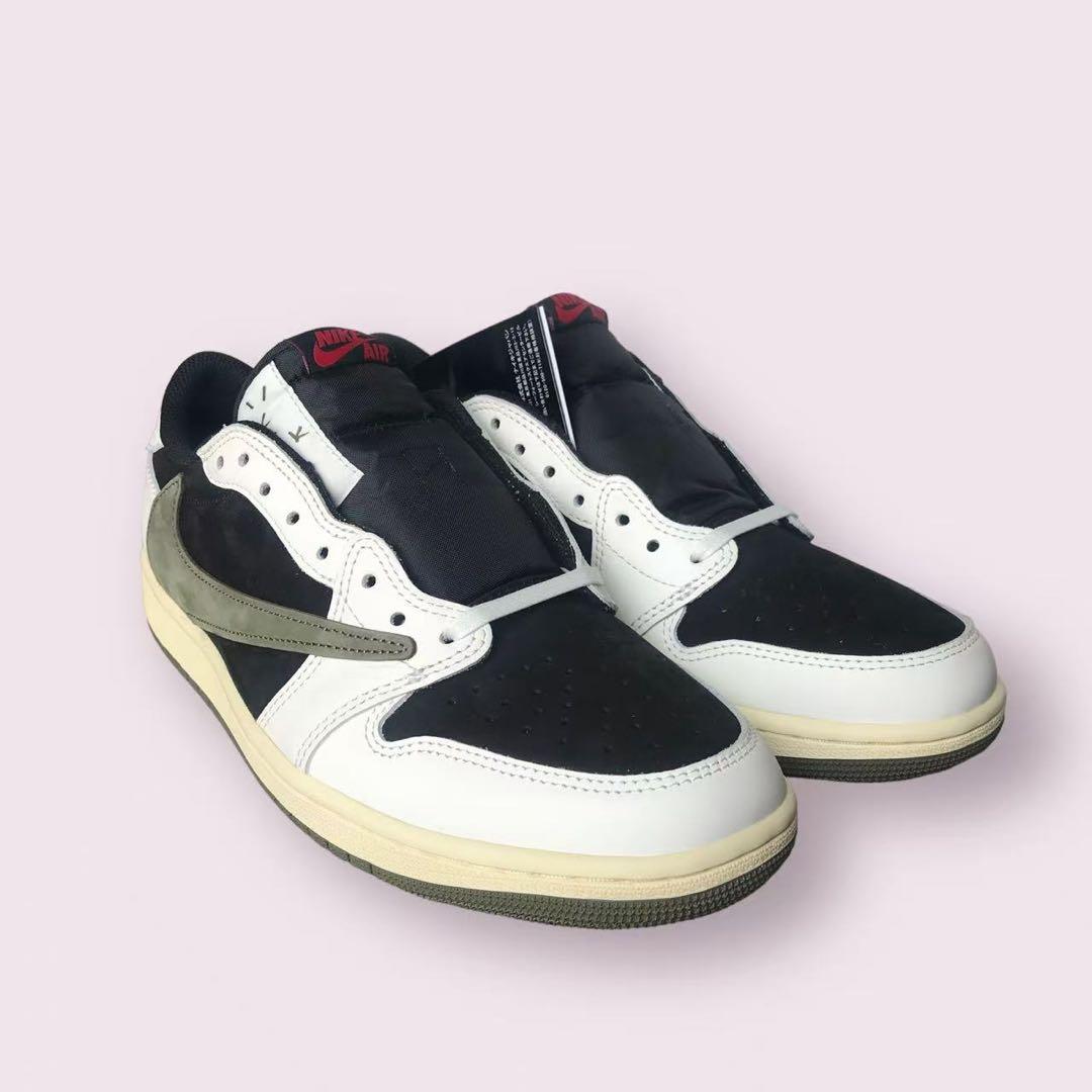 Air Jordan 1 Low \"Medium Olive\" トラビス