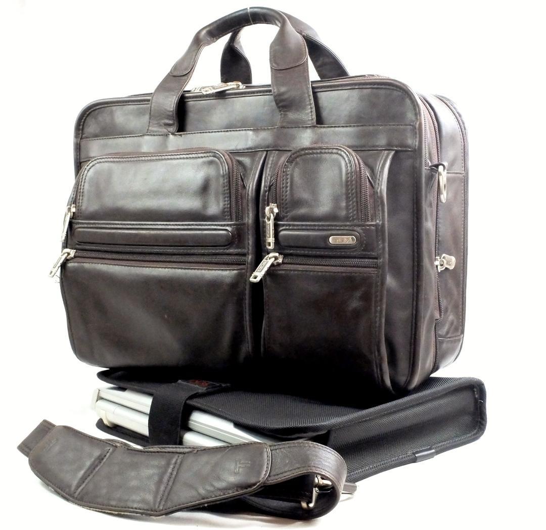 TUMI 96141BN4（廃番G4.4）レザーPCブリーフ 【稀少・ブラウン】