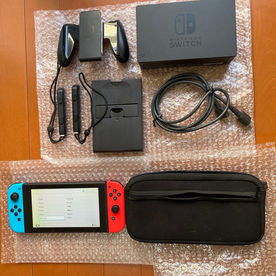 【おまけ付】Nintendo Switch 本体 赤/青 付属品完備