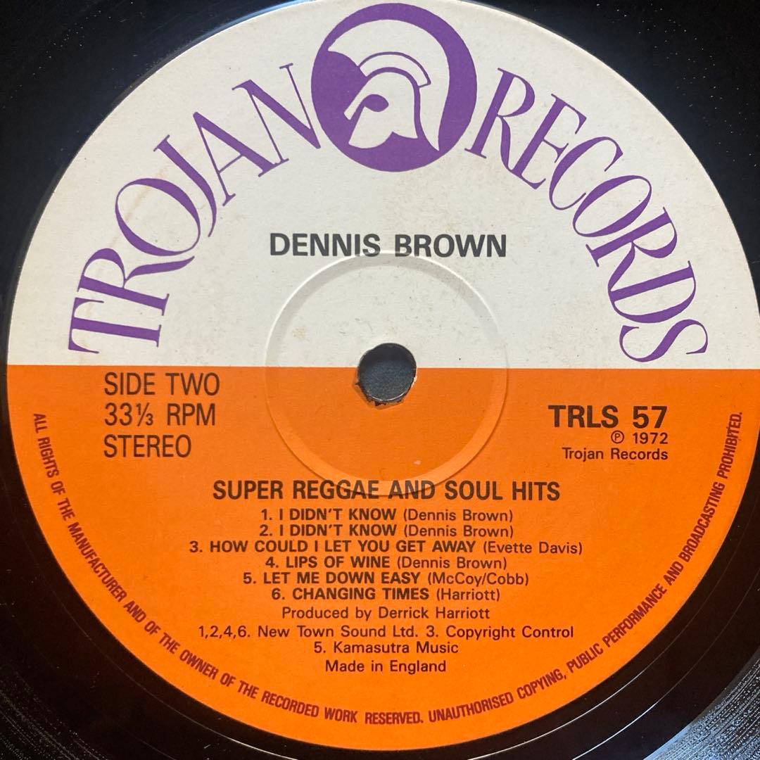 LP盤 DENNIS BROWN -SUPER REGGAE&SOUL HITS