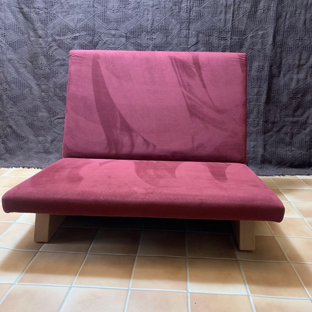 【美品】フランネル ソファ ペンタ900 座椅子 一人掛け ローソファ