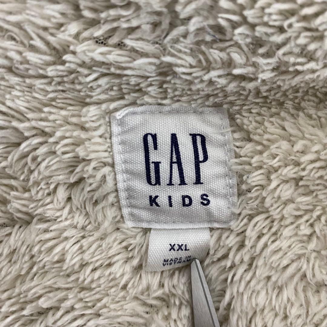 y2k GAP フルジップ パーカー 迷彩 平成ギャル 裏ボア ネイビー