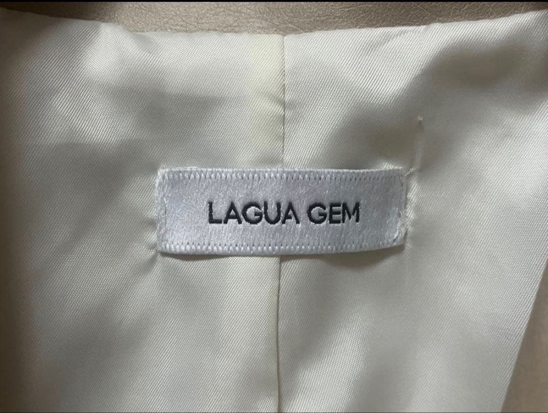 LAGUA GEM ホワイトファーコート