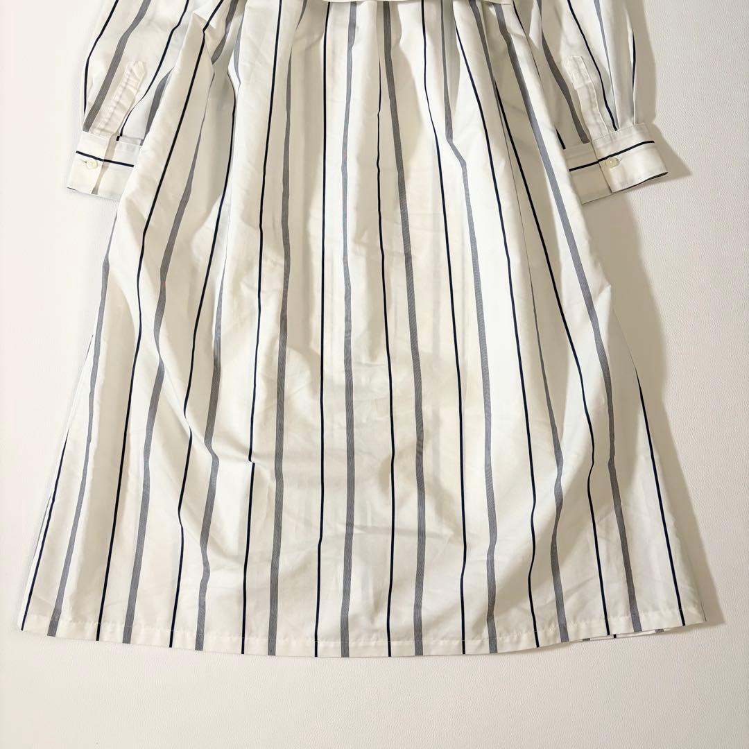 極美品　マッキントッシュフィロソフィー　近年　シャツワンピース　ストライプ