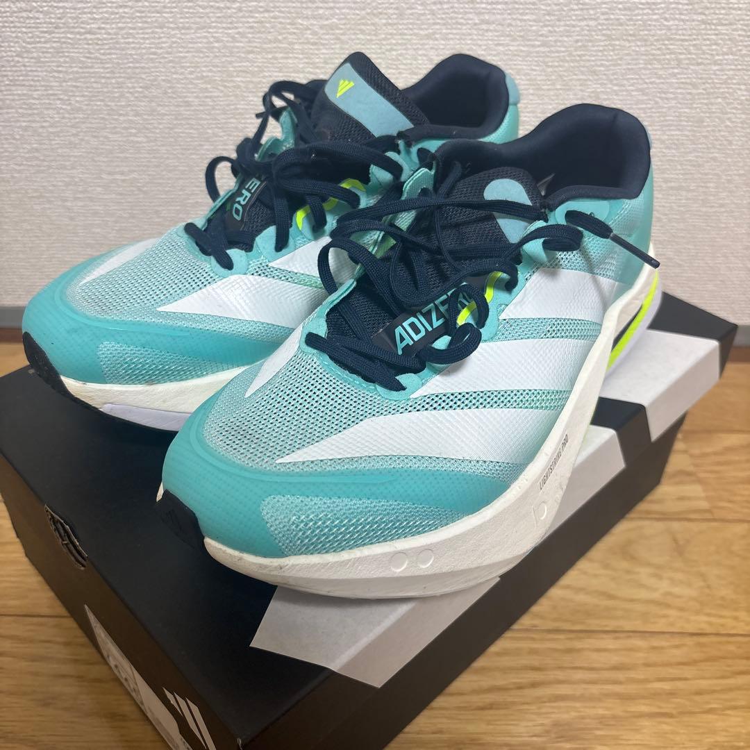 美品10キロ未満adidas アディゼロ ボストン13 25.5センチ
