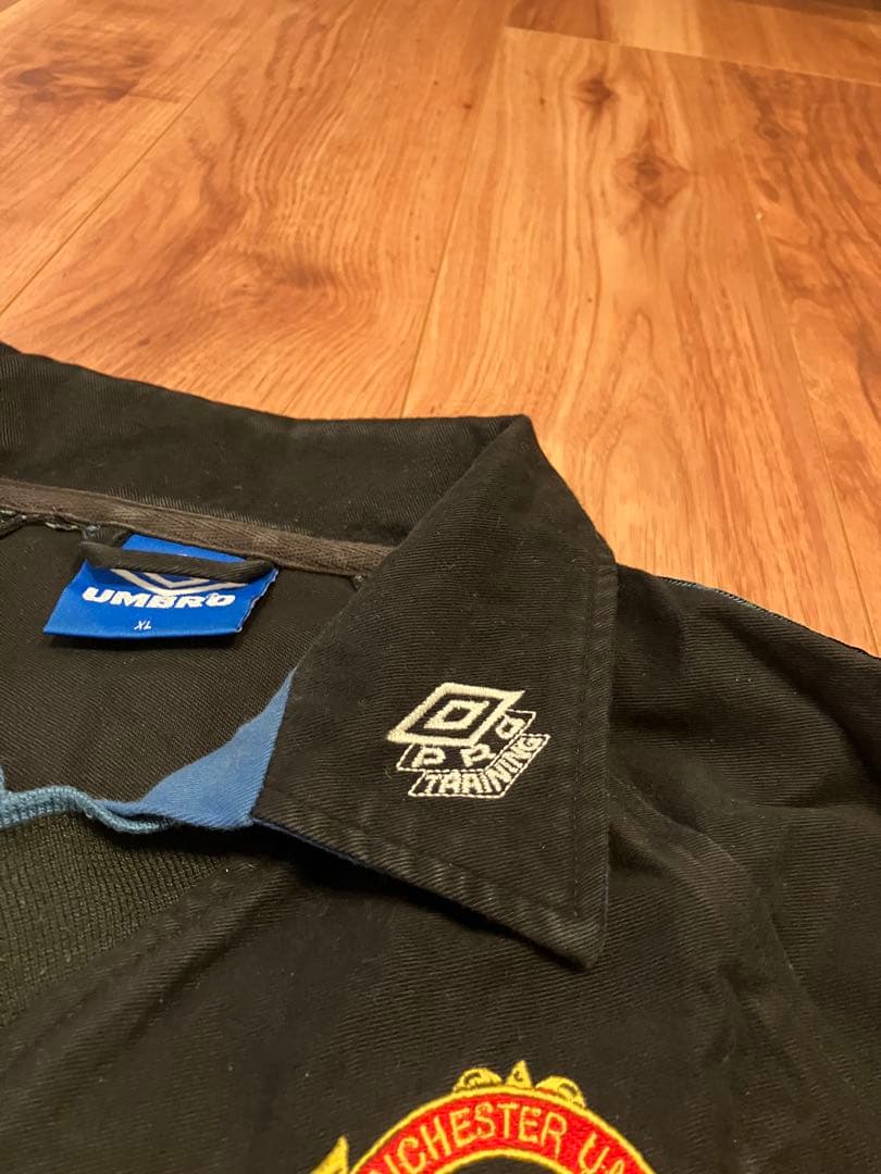 マンチェスターユナイテッド　ビンテージドリルトップ SHARPロゴ 黒