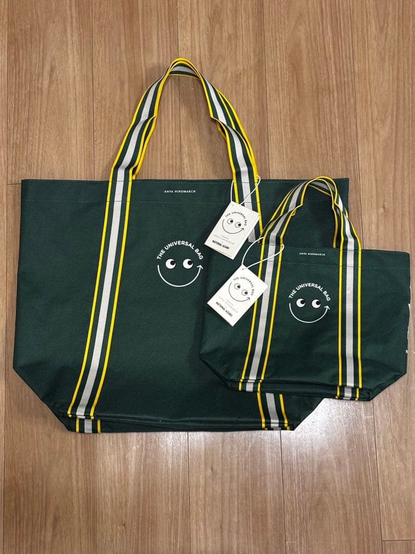 【新品・タグ付】ナショナル麻布　アニヤ・ハインドマーチ　ユニバーサルバッグ　2点