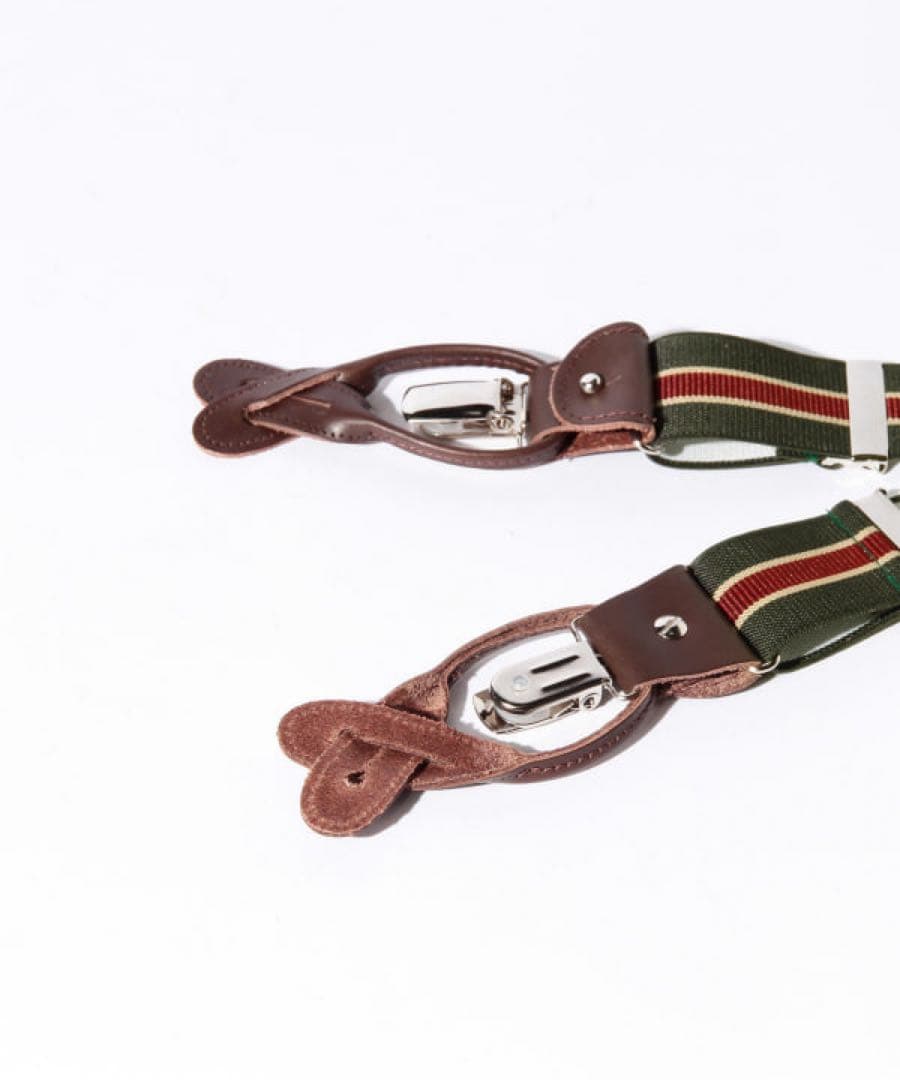 BEAMS F THURSTON ストライプ サスペンダー 35mm