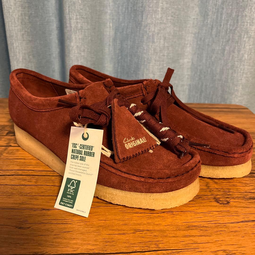 新品未使用品Clarks Originals Wallabeeブラウン 24㎝