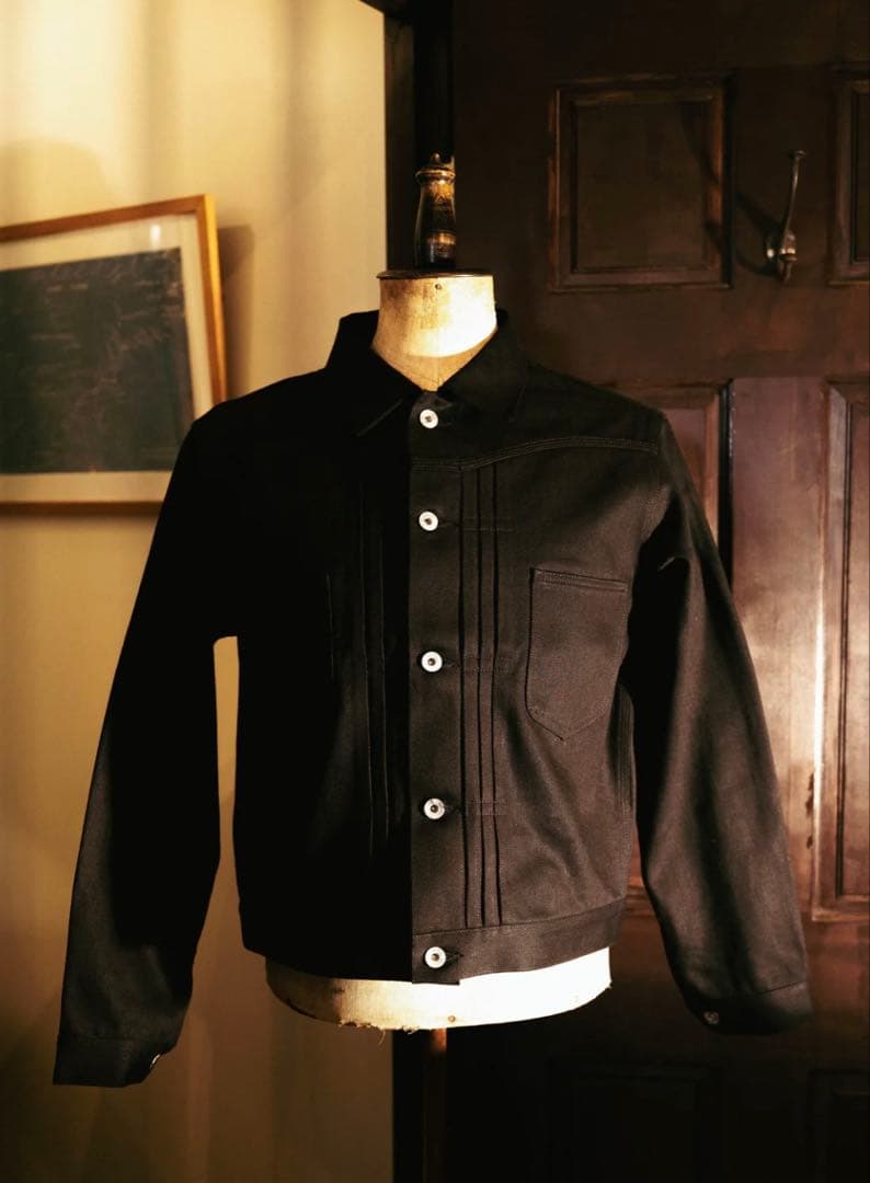 ブラードクロージング DENIM JACKET DENIM PANTSブラック